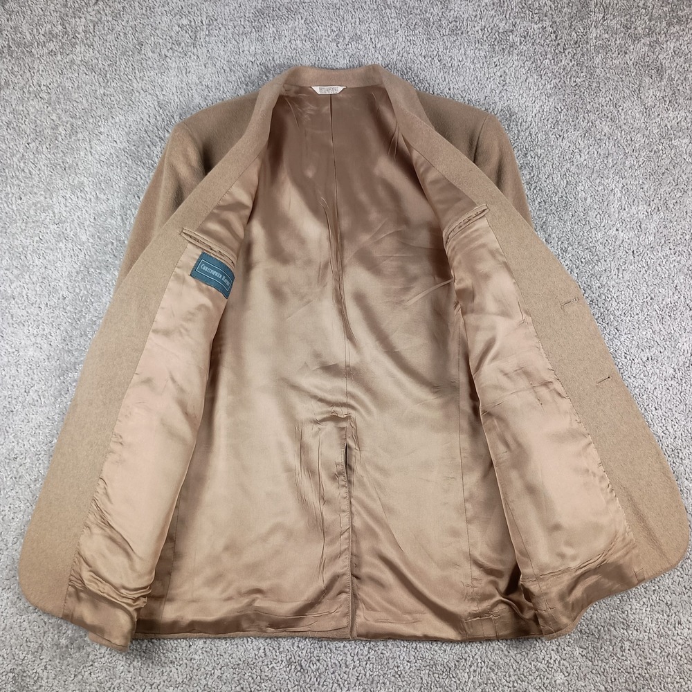 Vintage Christian Hayes 42L Mens Tan Camel Hair 2-Button Blazer Made in USA - Picture 4 of 13